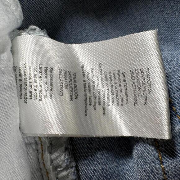 Thread Market Women’s 9/29 Flare Jeans Raw Hem Stretch Denim Blue - Picture 6 of 10